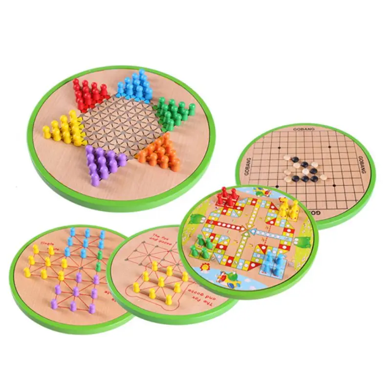 5 in 1 Wooden Chess Board Game Checkerboard Chinese Checkers Educational Toy Kids Gift N28_E
5 in 1 Wooden Chess Board Game Checkerboard Chinese Checkers Educational Toy Kids Gift N28_E