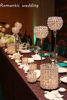 10pcs/lot Free Shipment K9 Splendent Crystal Gold Metal Candle Holder Centerpieces for Wedding Exhibition Party Home Decoration
10pcs/lot Free Shipment K9 Splendent Crystal Gold Metal Candle Holder Centerpieces for Wedding Exhibition Party Home Decoration