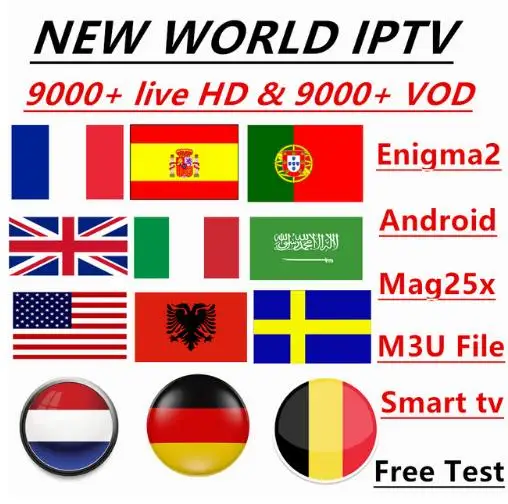 Best Europe IPTV Subscription Code Live Channels Support M3u Mag Enigma2 Smart TV
Best Europe IPTV Subscription Code Live Channels Support M3u Mag Enigma2 Smart TV