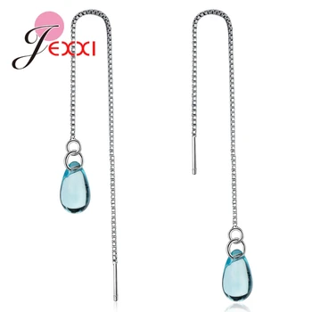 Real 925 Sterling Silver Design Fashion Chain and Clear Crystal Pendant Women Birthday Gift Factory Price Wholesale 
Real 925 Sterling Silver Design Fashion Chain and Clear Crystal Pendant Women Birthday Gift Factory Price Wholesale