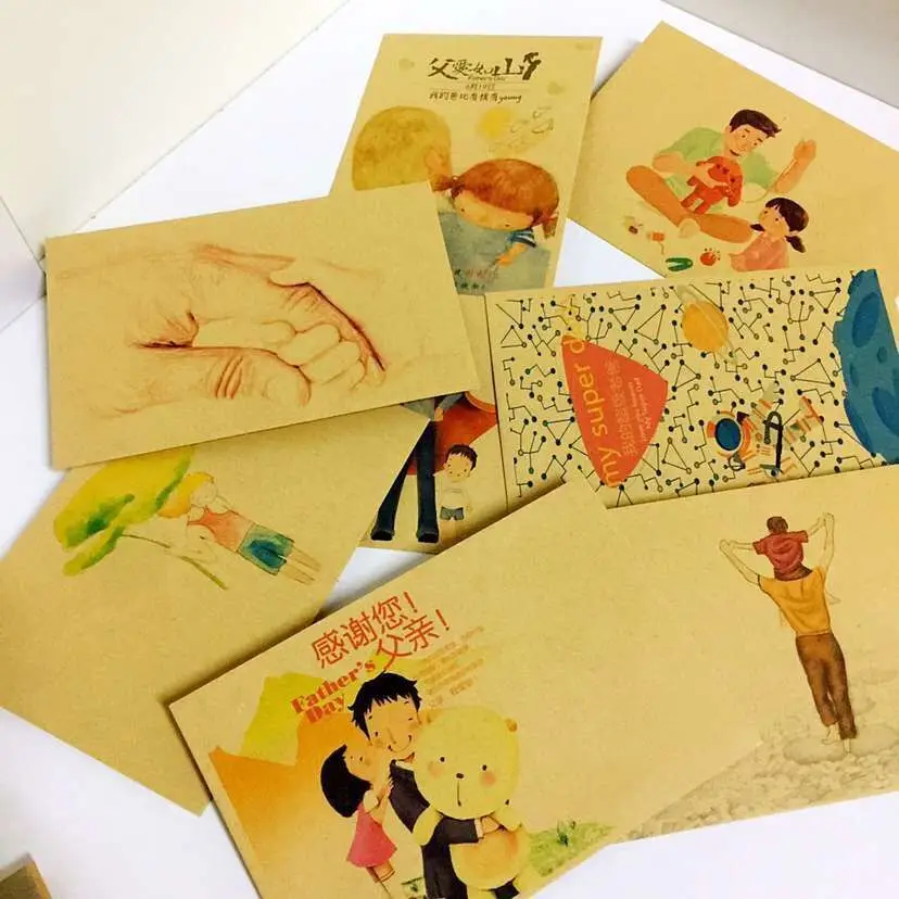 50 PCS/many China creative cartoon color father's day postcard card cover paper 16*11cm envelopes stationery school supplies
50 PCS/many China creative cartoon color father's day postcard card cover paper 16*11cm envelopes stationery school supplies