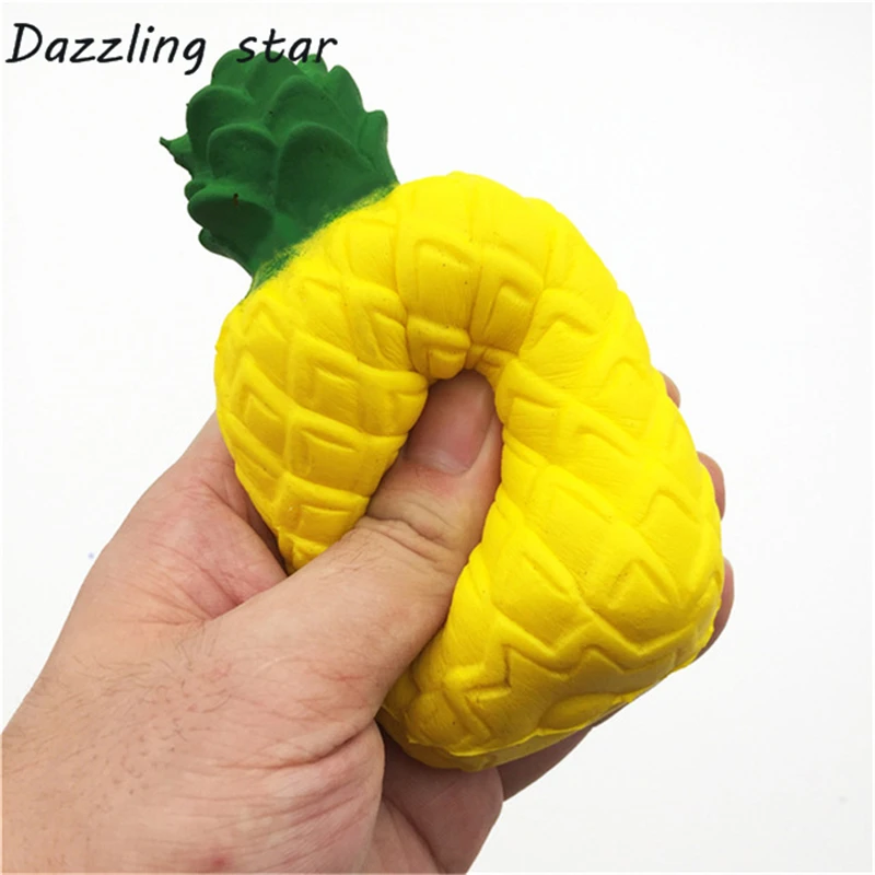 

Kawaii 13cm Jumbo Squishy pineapple Slow Rising Squeeze Soft Stretch Scented Bread Cake Fruit antistress Fun Kids Toys Gift
