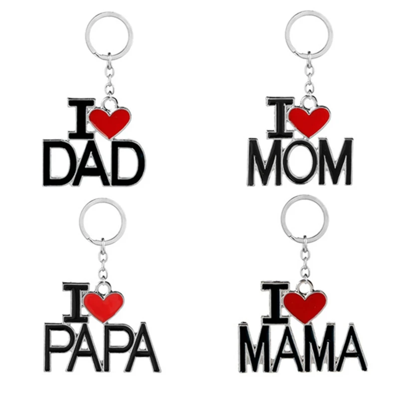 Metal Family Pendant Keychain I Love MAMA/MOM/DAD/PAPA Letter Key Chains Souvenir Jewelry Key Ring Mother Father 's Day Gift
Metal Family Pendant Keychain I Love MAMA/MOM/DAD/PAPA Letter Key Chains Souvenir Jewelry Key Ring Mother Father 's Day Gift