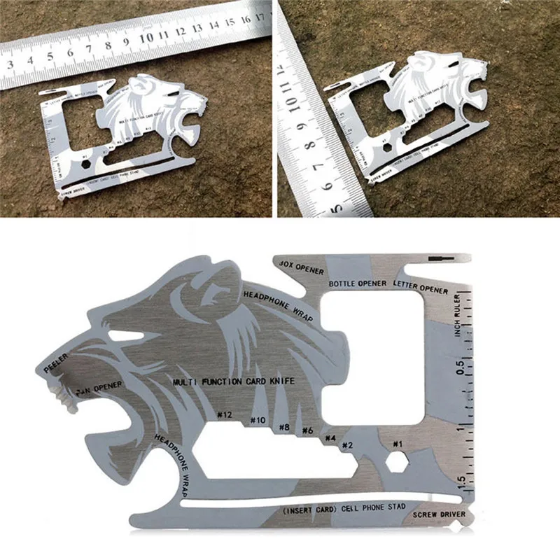 1Pcs Multi Function Fashion Charming Unique Credit Card Survival Tools Stainless Steel Bottle Opener 18 In 1 EDC Tool#268343
1Pcs Multi Function Fashion Charming Unique Credit Card Survival Tools Stainless Steel Bottle Opener 18 In 1 EDC Tool#268343