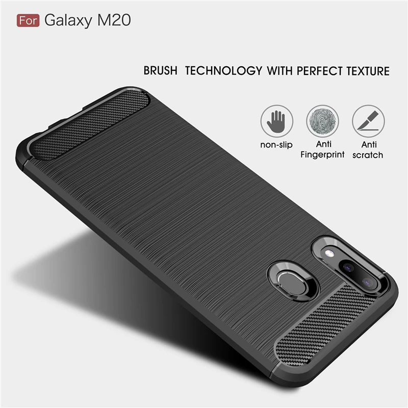 For Samsung Galaxy M20 Carbon Fiber Texture Soft Silicon Armor Bumper Cover Shockproof Phone Case For Galaxy M10 Coque Fundas
For Samsung Galaxy M20 Carbon Fiber Texture Soft Silicon Armor Bumper Cover Shockproof Phone Case For Galaxy M10 Coque Fundas