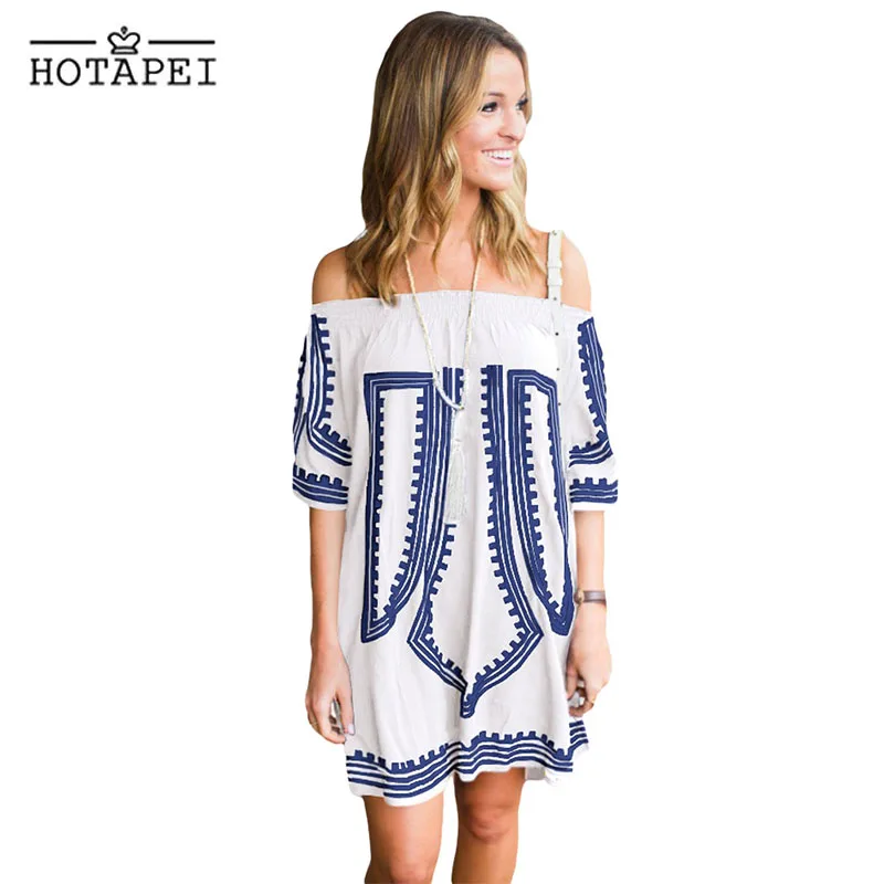 Hotapei 100% cotton Beach Dress sexy Swimwear Cover-Up Vibe Geometric Print beachwear L42149 women 2018 Off The Shoulder Dresses
Hotapei 100% cotton Beach Dress sexy Swimwear Cover-Up Vibe Geometric Print beachwear L42149 women 2018 Off The Shoulder Dresses