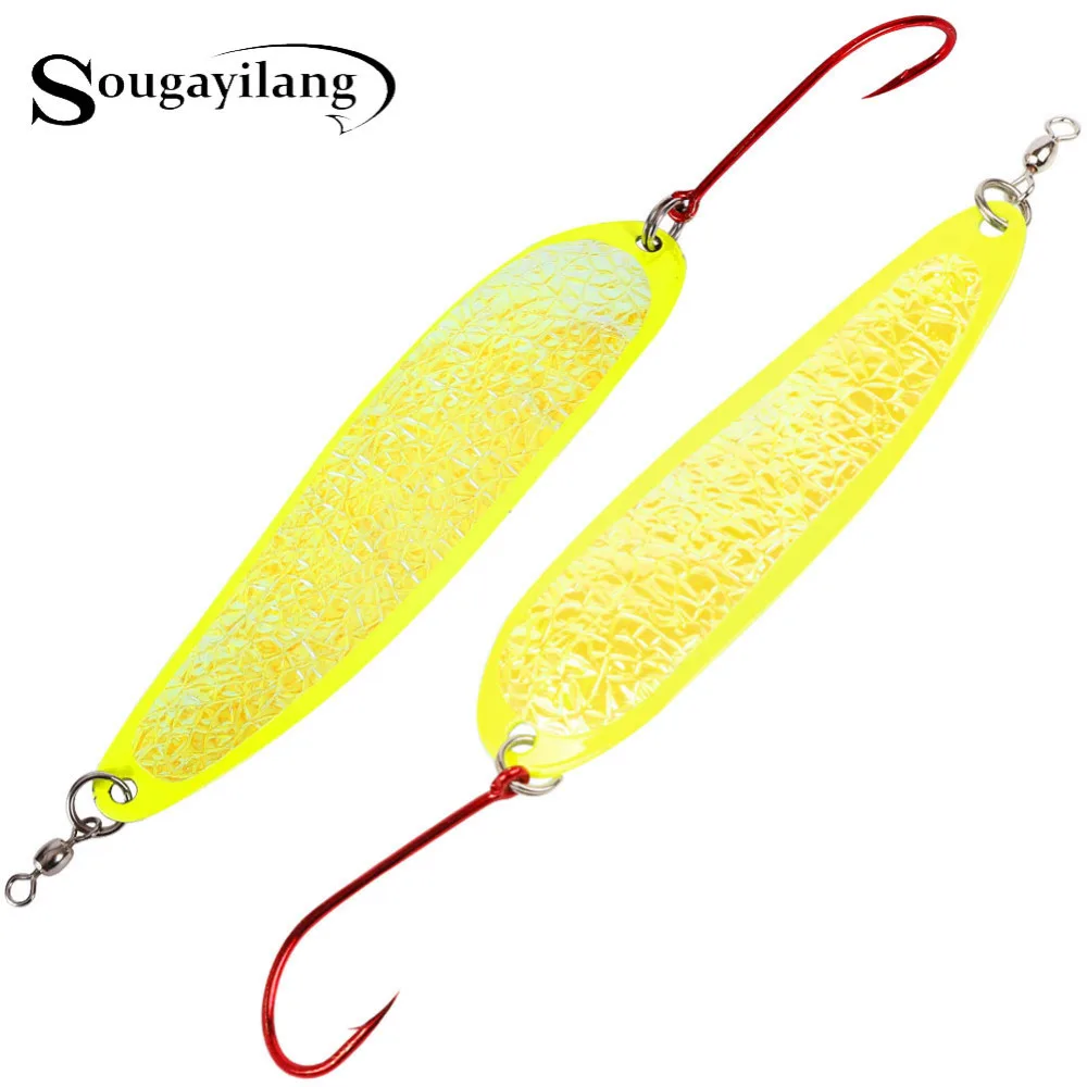 Sougayilang 15cm Spinner Spoon Lure 28g Trout Winter Fishing Wobbler Yellow Long Metal Trout Hard Bait for Fishing
Sougayilang 15cm Spinner Spoon Lure 28g Trout Winter Fishing Wobbler Yellow Long Metal Trout Hard Bait for Fishing