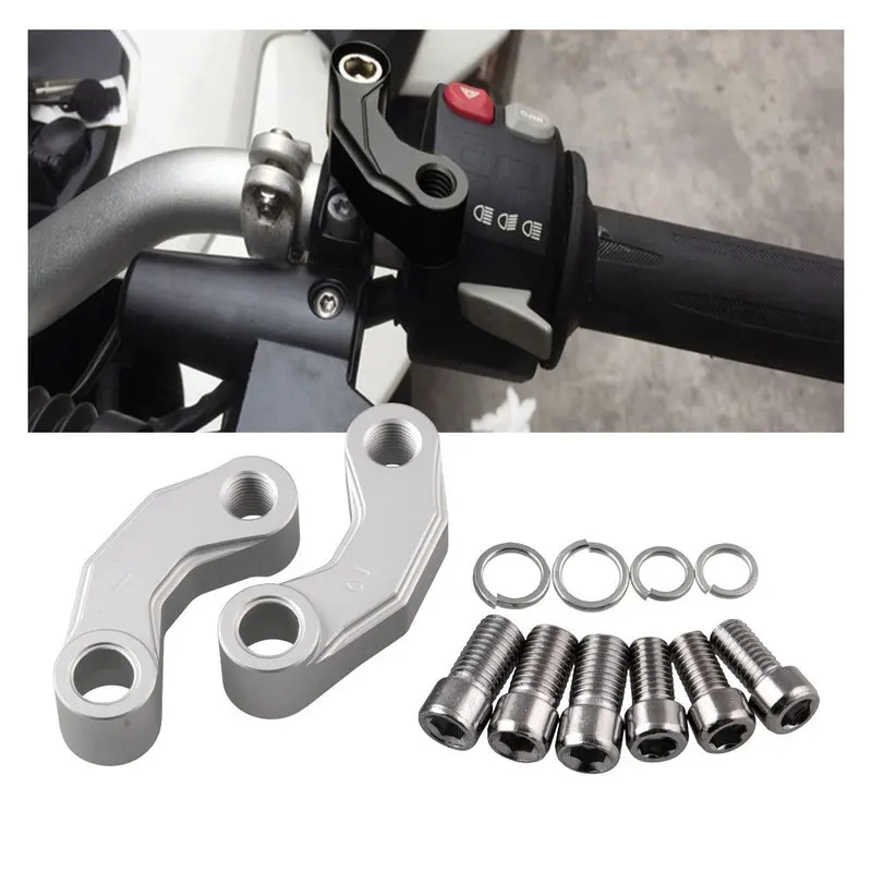 2pcs Motorcycle Rearview Mirror Riser Extension Brackets Adapter for BMW R1200GS LC R1200 Mirror Holder Motorcycle Accessory
2pcs Motorcycle Rearview Mirror Riser Extension Brackets Adapter for BMW R1200GS LC R1200 Mirror Holder Motorcycle Accessory