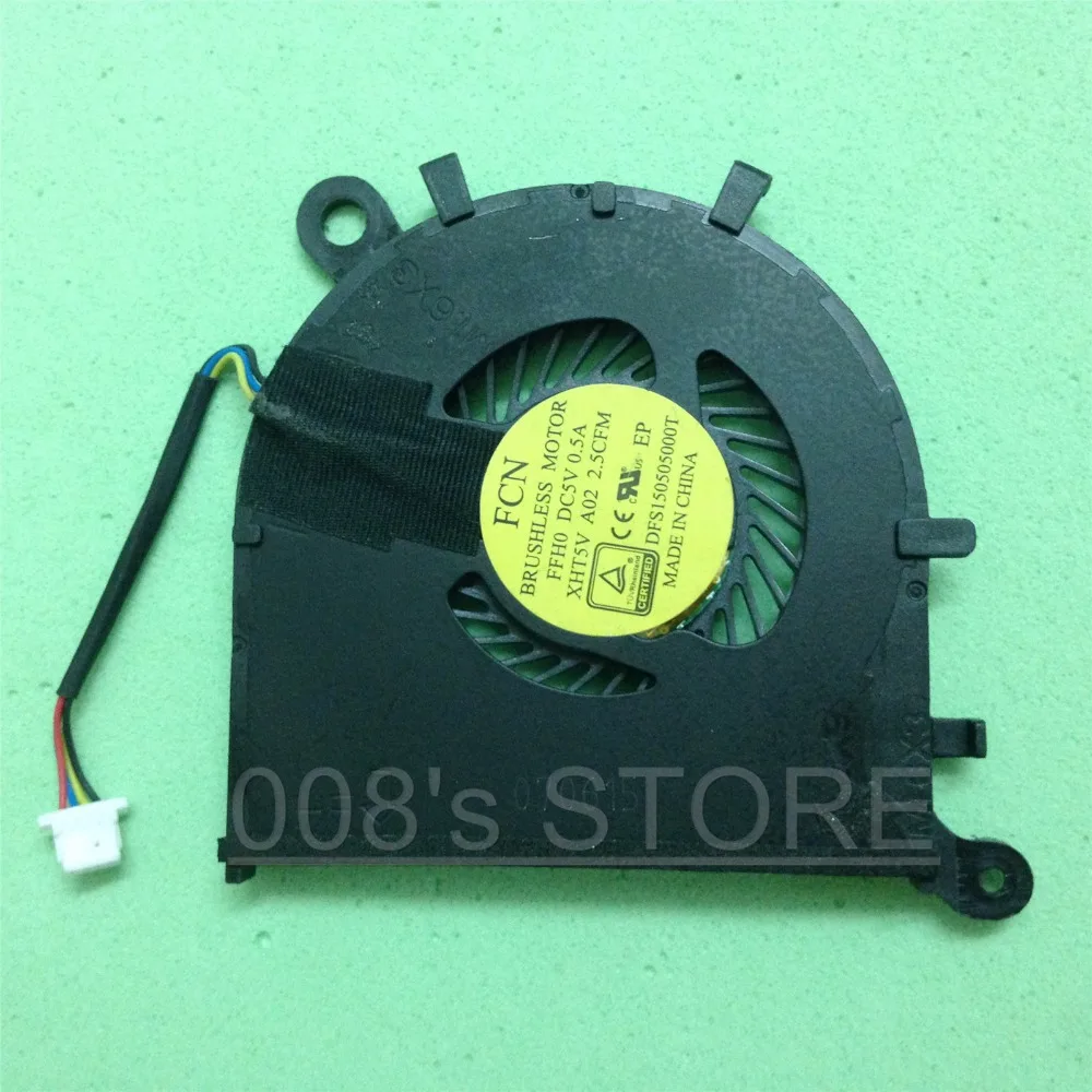 New Laptop CPU Cooling Cooler Fan Fit For Dell XPS 13 9343 For FORCECON DFS150505000T FFH0 5V 0.5A DP/N XHT5V 0XHT5V DC28000F2F0
New Laptop CPU Cooling Cooler Fan Fit For Dell XPS 13 9343 For FORCECON DFS150505000T FFH0 5V 0.5A DP/N XHT5V 0XHT5V DC28000F2F0