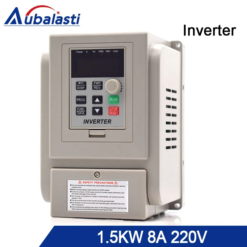 Aubalasti Inverter 1.5KW 220V Frequency Converter 1.5KW 8A 3HP 220V AT1 3P 220V utput 400 Hz use for CNC machine
Aubalasti Inverter 1.5KW 220V Frequency Converter 1.5KW 8A 3HP 220V AT1 3P 220V utput 400 Hz use for CNC machine