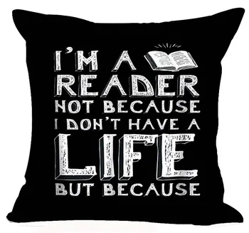 Quote I Am A Reader Not Because I Don't Have A Life But Because Decorative Throw Pillow Case Cushion Cover Square 18 X 18 Inche
Quote I Am A Reader Not Because I Don't Have A Life But Because Decorative Throw Pillow Case Cushion Cover Square 18 X 18 Inche