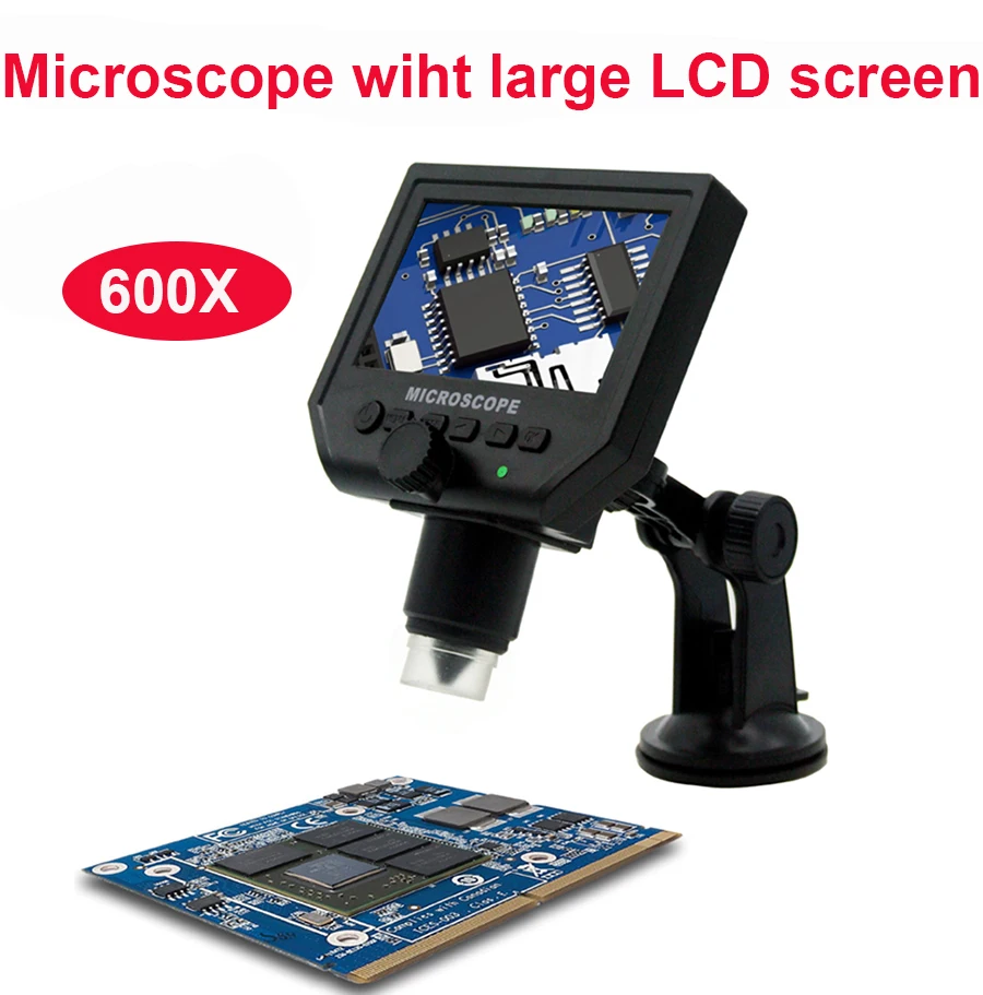 600X microscope electronic USB microscope digital video microscope camera 4.3 inch HD Endoscope magnifying Camera+LED lights
600X microscope electronic USB microscope digital video microscope camera 4.3 inch HD Endoscope magnifying Camera+LED lights
