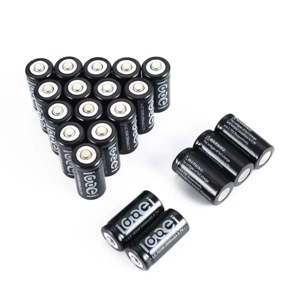 3.7V 16340 Rechargeable Battery 2000mAh Li-ion Rechargeable Flashlight Torch Flashlight Torch Battery Dropshipping
3.7V 16340 Rechargeable Battery 2000mAh Li-ion Rechargeable Flashlight Torch Flashlight Torch Battery Dropshipping
