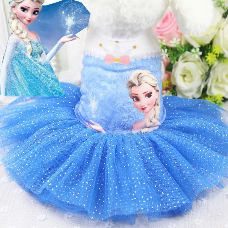Pet Dress Chihuahua Princess Dresses Frozen Style Print Tulle Dog Clothes for Small Medium Dog Wedding Dress Skirt Pet Clothes
Pet Dress Chihuahua Princess Dresses Frozen Style Print Tulle Dog Clothes for Small Medium Dog Wedding Dress Skirt Pet Clothes
