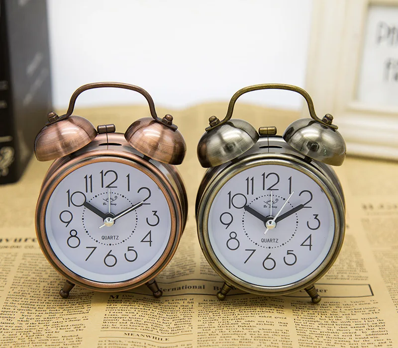 Alarm Clock Home Bedroom Decoration Classic Simple Stainless Metal Shell Two-Way Bell Alarm Clock Home Decoration Silence
Alarm Clock Home Bedroom Decoration Classic Simple Stainless Metal Shell Two-Way Bell Alarm Clock Home Decoration Silence