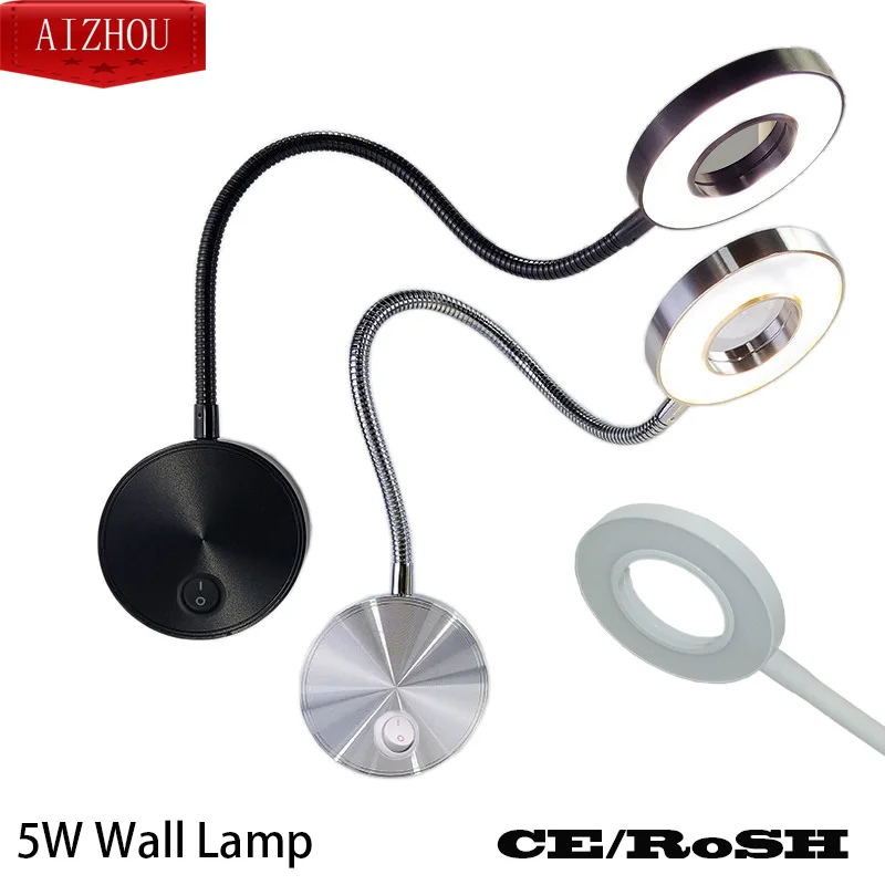 4W LED Hoses Wall Lamp Flexible Home Hotel Bedside Reading Wall Light Modern Fashion Book Lights Aluminum LED Bulbs
4W LED Hoses Wall Lamp Flexible Home Hotel Bedside Reading Wall Light Modern Fashion Book Lights Aluminum LED Bulbs