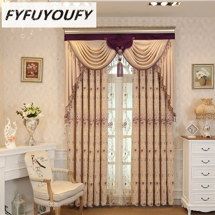 Europe Luxury Elegant jacquard Living Room Embroidery Curtain Blackout Curtains Floral Embroidered high-end custom villa Curtain
Europe Luxury Elegant jacquard Living Room Embroidery Curtain Blackout Curtains Floral Embroidered high-end custom villa Curtain
