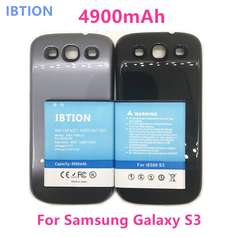 IBTION 4900mAh Extended Battery +Back Cover for Samsung Galaxy S3 III GT i9300 battery GT-i9300 EB-L1G6LLU Batterie Bateria
IBTION 4900mAh Extended Battery +Back Cover for Samsung Galaxy S3 III GT i9300 battery GT-i9300 EB-L1G6LLU Batterie Bateria