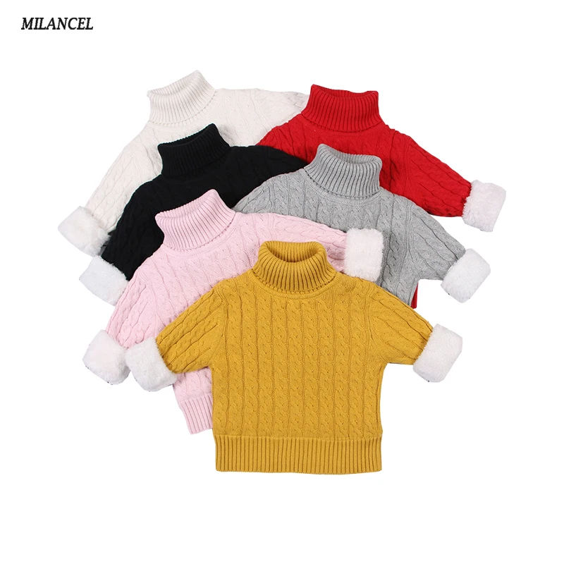MILANCEl 2018 Girls Sweater Winter Thicken Lining Boys Sweaters Turtleneck Children's Knitwear Boys Sweaters Kids Clothing
MILANCEl 2018 Girls Sweater Winter Thicken Lining Boys Sweaters Turtleneck Children's Knitwear Boys Sweaters Kids Clothing