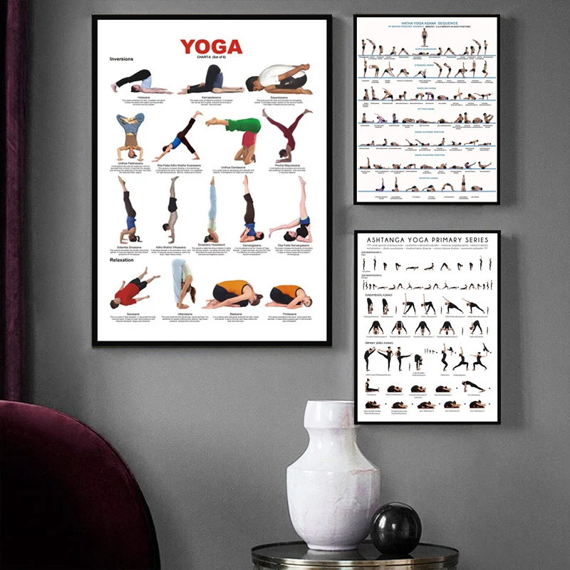 Poster Hot Yoga Ashtanga Chart Pose Home Exercise Gym Health Wall Art Canvas Painting Wall Pictures For Living Room Home Decor
Poster Hot Yoga Ashtanga Chart Pose Home Exercise Gym Health Wall Art Canvas Painting Wall Pictures For Living Room Home Decor