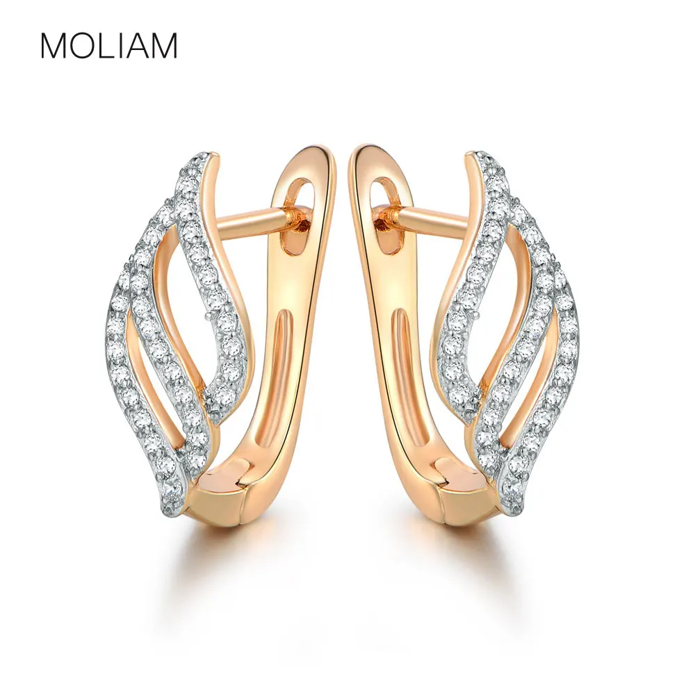 MOLIAM Small Hoop Earings for Women Gold-Color AAA Cubic Zirconia Earrings Brand Brinco Jewelry MLE248 
MOLIAM Small Hoop Earings for Women Gold-Color AAA Cubic Zirconia Earrings Brand Brinco Jewelry MLE248