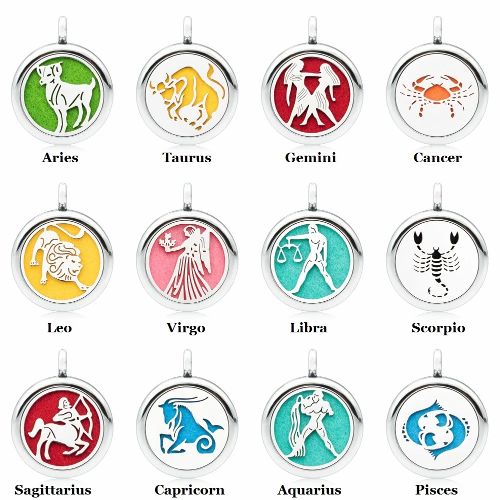 12 constellation zodiacal signs Star sings 25mm Aromatherapy Locket Perfume Essential Diffuser Locket pendant necklace
12 constellation zodiacal signs Star sings 25mm Aromatherapy Locket Perfume Essential Diffuser Locket pendant necklace