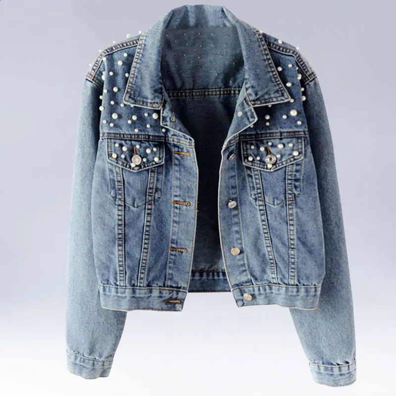 Pearls Beading Short Denim Jackets Plus Size 5Xl Women Washed Long Sleeve Jeans Outwear Vintage Casual Jacket Denim Coats WWJ960
Pearls Beading Short Denim Jackets Plus Size 5Xl Women Washed Long Sleeve Jeans Outwear Vintage Casual Jacket Denim Coats WWJ960