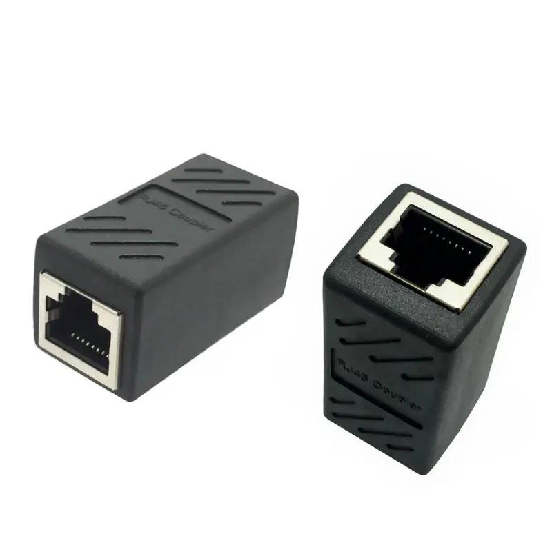 Black Female to Female Network LAN Connector Adapter Coupler Extender RJ45 Ethernet Cable Join Extension Converter Coupler
Black Female to Female Network LAN Connector Adapter Coupler Extender RJ45 Ethernet Cable Join Extension Converter Coupler