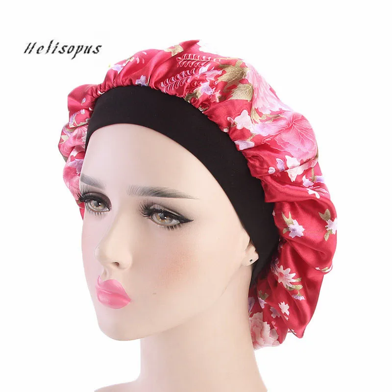 Helisopus 2020 Wide Band Turban for Women Flower Printed Satin Bonnet Chemo Cap Hair Loss Night Sleep Hat Women Hair Accessories
Helisopus 2020 Wide Band Turban for Women Flower Printed Satin Bonnet Chemo Cap Hair Loss Night Sleep Hat Women Hair Accessories