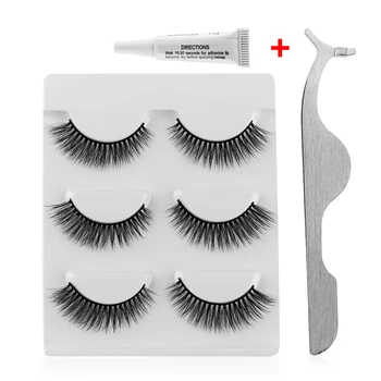 3 Pairs 3D Soft Mink Hair False Eyelashes With Tweezer and Eyelashes Glue Cross Wispy Lashes Natural Long Mink Eyelash Makeup
3 Pairs 3D Soft Mink Hair False Eyelashes With Tweezer and Eyelashes Glue Cross Wispy Lashes Natural Long Mink Eyelash Makeup