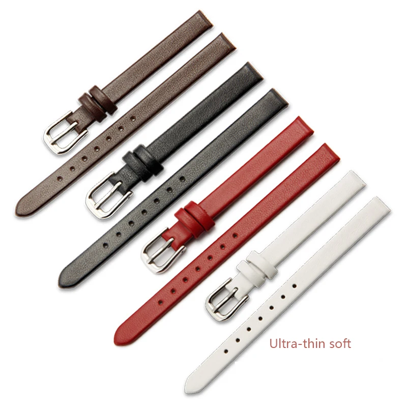 8mm 10mm 12mm 13mm 14mm Black red small size wristband quality genuine leather watchband Ultra thin for womens watch band
8mm 10mm 12mm 13mm 14mm Black red small size wristband quality genuine leather watchband Ultra thin for womens watch band