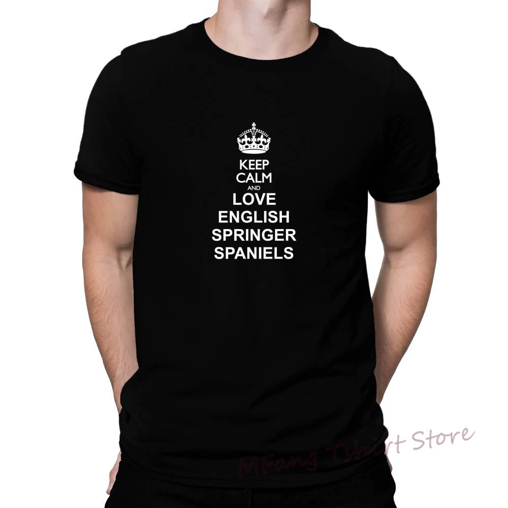 Keep Calm And Love English Springer Spaniels T-Shirt 100% cotton funny print tshirt men women shirts
Keep Calm And Love English Springer Spaniels T-Shirt 100% cotton funny print tshirt men women shirts