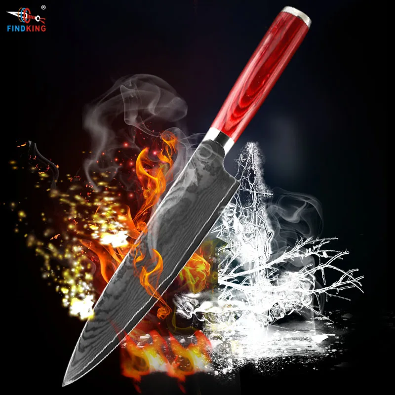 FINDKING new damascus steel blade color wood handle damascus knife 8 inch chef knife 71 layers damascus steel kitchen knife
FINDKING new damascus steel blade color wood handle damascus knife 8 inch chef knife 71 layers damascus steel kitchen knife