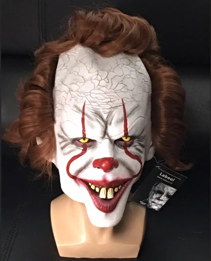 Stephen King's It Mask Pennywise Costume Joker Mask Tim Curry Horror Masks Cosplay Halloween
Stephen King's It Mask Pennywise Costume Joker Mask Tim Curry Horror Masks Cosplay Halloween