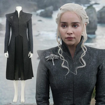 Takerlama Game of Thrones Season 7 Mother of Dragons Daenerys Targaryen Gothic Cosplay Costume Adult Halloween Fancy Dress Suit
Takerlama Game of Thrones Season 7 Mother of Dragons Daenerys Targaryen Gothic Cosplay Costume Adult Halloween Fancy Dress Suit
