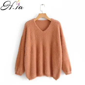 H.SA sweters women invierno 2019 Long Sleeve Sofft Warm Thick Mohair Knit Jumpers Oversized Winter Sweater Pullovers Pull Femme
H.SA sweters women invierno 2019 Long Sleeve Sofft Warm Thick Mohair Knit Jumpers Oversized Winter Sweater Pullovers Pull Femme