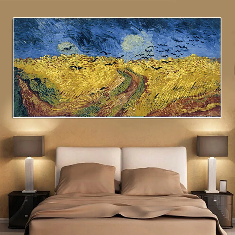 Van Gogh Wheat Field Crows Reproduction Oil Painting on Canvas Posters and Prints Impressionist Wall Art Picture for Living Room
Van Gogh Wheat Field Crows Reproduction Oil Painting on Canvas Posters and Prints Impressionist Wall Art Picture for Living Room
