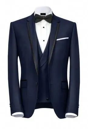 Последний дизайн мужские костюмы Slim Fit темно-синие свадебные костюмы для мужчин смокинги Жених выпускного вечера вечерние мужской костюм, смокинг Mariage 3 шт.
Последний дизайн мужские костюмы Slim Fit темно-синие свадебные костюмы для мужчин смокинги Жених выпускного вечера вечерние мужской костюм, смокинг Mariage 3 шт.