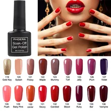 PHOERA femmes vernis à ongles bonbon couleur nue séchage rapide gelée vernis à ongles 8ML Protection de l'environnement durable inpeelable 19L0716(China)