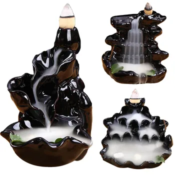 Behogar Ceramic Glaze Backflow Cone Incense Smoke Burner Censer Tower Holder for Home Decoration Relieving Stress Relaxing Mood
Behogar Ceramic Glaze Backflow Cone Incense Smoke Burner Censer Tower Holder for Home Decoration Relieving Stress Relaxing Mood