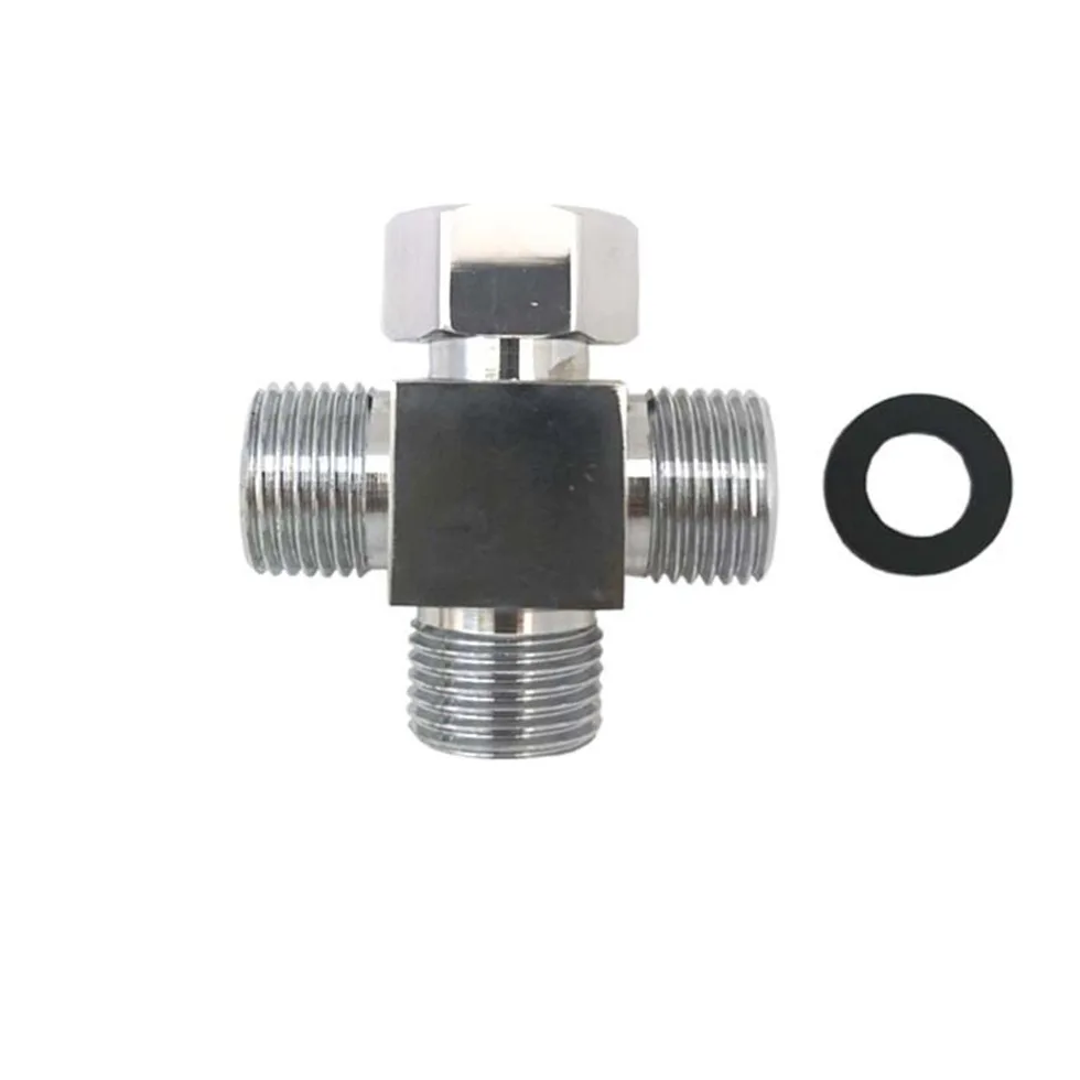 1/2" Brass Chrome 4 Way Diverter Hose Fitting Cross Shape Adapter Connector for Angle Valve Hose Bath Shower Toilet Bidet Spray
1/2" Brass Chrome 4 Way Diverter Hose Fitting Cross Shape Adapter Connector for Angle Valve Hose Bath Shower Toilet Bidet Spray