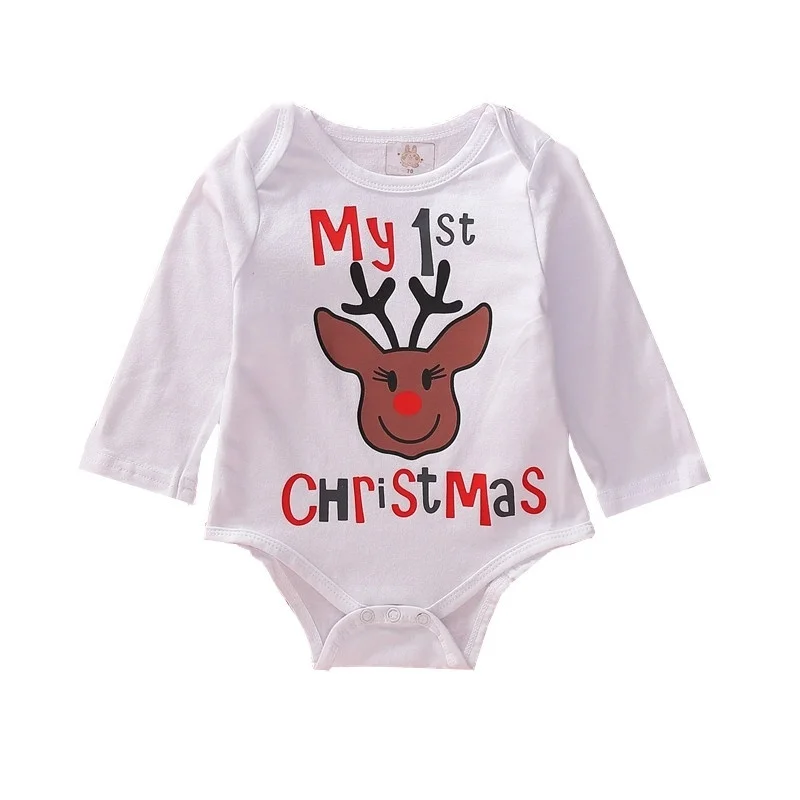 Christmas Jumpsuit Cotton Long Sleeve O-Neck Letter Printing Top Baby Boy Girl My First Christmas Jumpsuit 0-24M
Christmas Jumpsuit Cotton Long Sleeve O-Neck Letter Printing Top Baby Boy Girl My First Christmas Jumpsuit 0-24M