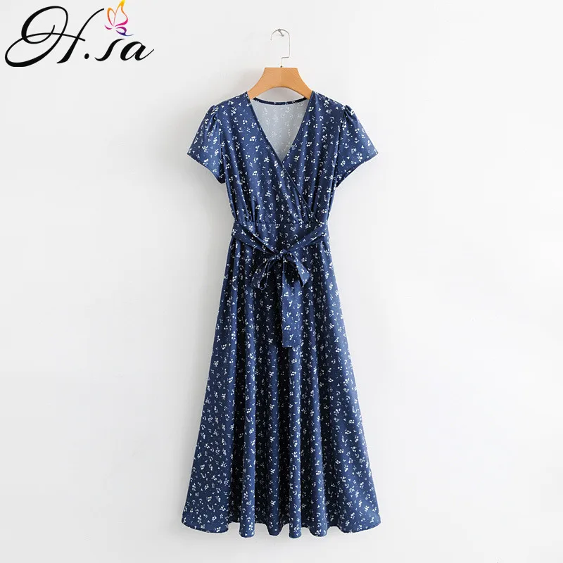 H.SA Women Floral Dress 2019 V neck Vintage A-line Pleated Vestidos Bow Sashes Elegant Formal Vestidos Floral Holiday Beach Boho
H.SA Women Floral Dress 2019 V neck Vintage A-line Pleated Vestidos Bow Sashes Elegant Formal Vestidos Floral Holiday Beach Boho