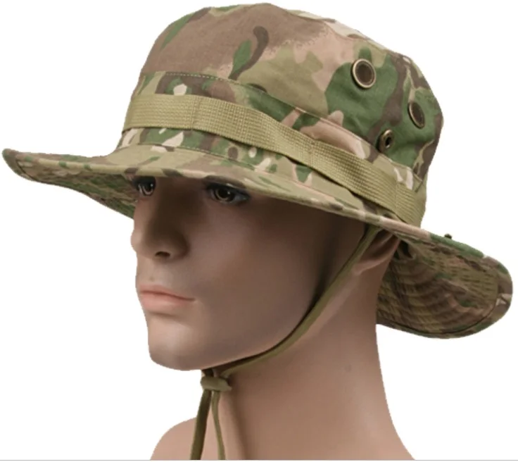 Multicam Tactical Airsoft Sniper Camouflage Bucket Boonie Hats Nepalese Cap SWAT Army American Military Accessories Summer Men
Multicam Tactical Airsoft Sniper Camouflage Bucket Boonie Hats Nepalese Cap SWAT Army American Military Accessories Summer Men