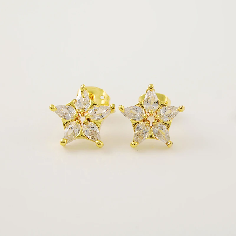 24K Gold Plating Piercing Gun Stud Star Earrings High Quality Piercing Jewelry Yellow Gold Color Accesories Gifts
24K Gold Plating Piercing Gun Stud Star Earrings High Quality Piercing Jewelry Yellow Gold Color Accesories Gifts