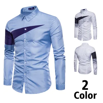 Brand New Men Self-cultivation Trend Wild Long-sleeved Shirts Fashion Triangle Printing Long Shirts For Male Nice Spring
Brand New Men Self-cultivation Trend Wild Long-sleeved Shirts Fashion Triangle Printing Long Shirts For Male Nice Spring