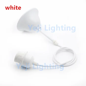 white ceiling rose with lamp base E27 socket cord set ceiling rose with cable wire for chandelier lighting accseeories 
white ceiling rose with lamp base E27 socket cord set ceiling rose with cable wire for chandelier lighting accseeories