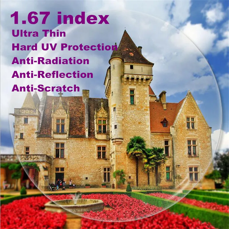 1.67 Ultra Thin Single Vision Aspheric Prescription Lens CR-39 Myopia Presbyopia Lens Hard UV Protection Glasses Anti-Prot 2 PCS
1.67 Ultra Thin Single Vision Aspheric Prescription Lens CR-39 Myopia Presbyopia Lens Hard UV Protection Glasses Anti-Prot 2 PCS