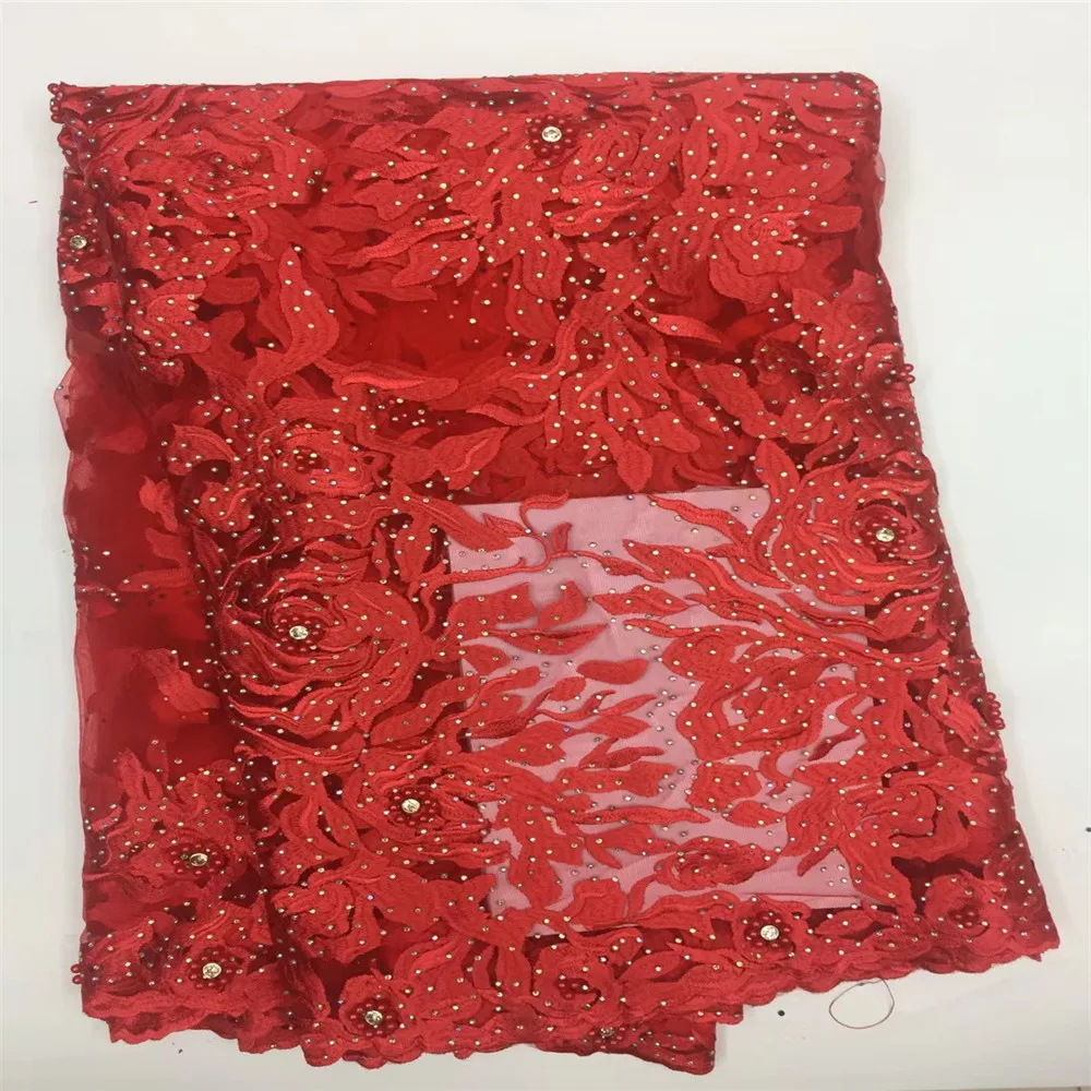 New Designs Red African French Lace Fabric High Quality Nigeria French Net Lace 2018 With Stones and Beaded For Women GF131-1
New Designs Red African French Lace Fabric High Quality Nigeria French Net Lace 2018 With Stones and Beaded For Women GF131-1