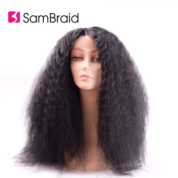 Sambraid Hair Synthetic Lace Front Wigs Kinky Curly Black Synthetic Wig for African Hairstyle Women Hair
Sambraid Hair Synthetic Lace Front Wigs Kinky Curly Black Synthetic Wig for African Hairstyle Women Hair